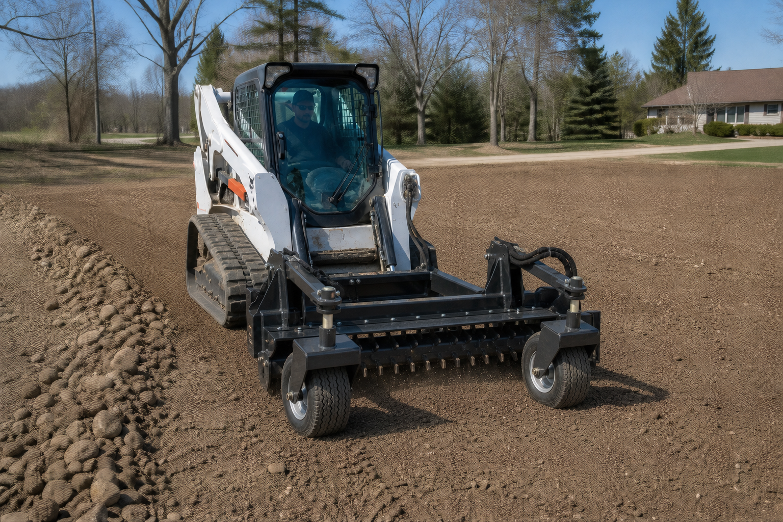 Harley Raking & Soil Prep project work