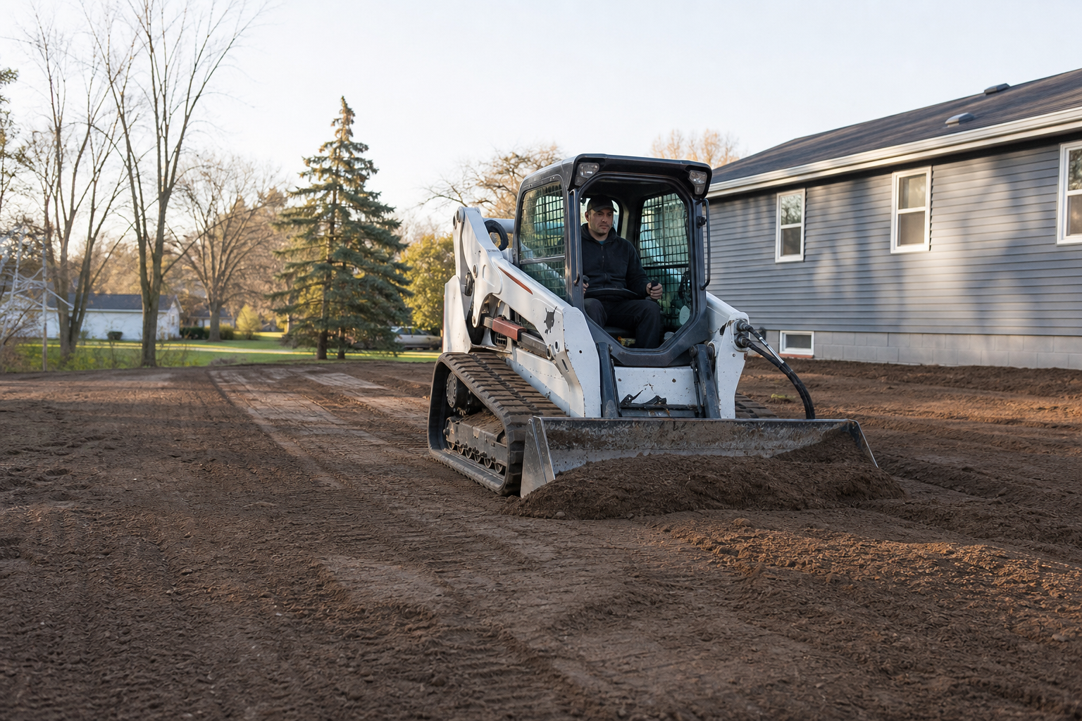 Property grading work
